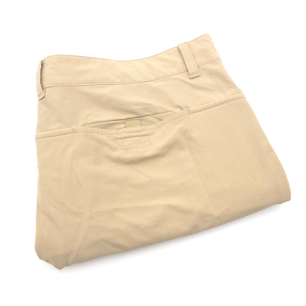 The North Face Mens Size 38 FlashDry Rolling Sun Hiking Shorts Tan Khaki Outdoor